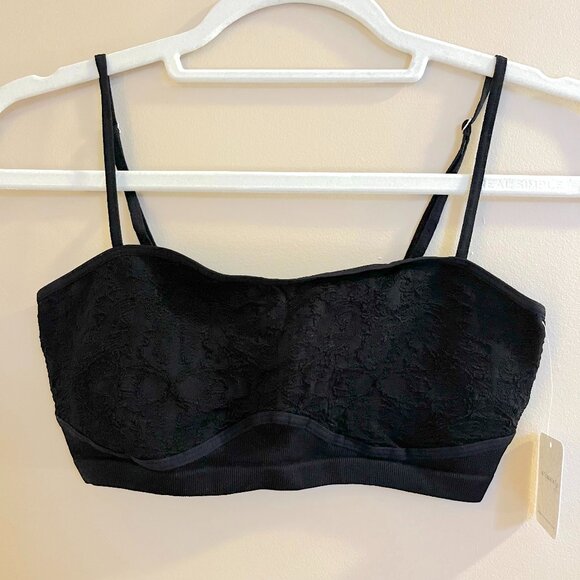 NWT Intimately Free People strappy black bralette - Picture 1 of 4
